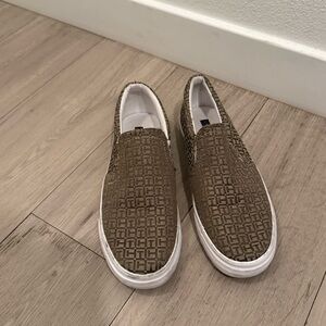 Tommy Hilfiger Brown Slip-On Sneakers